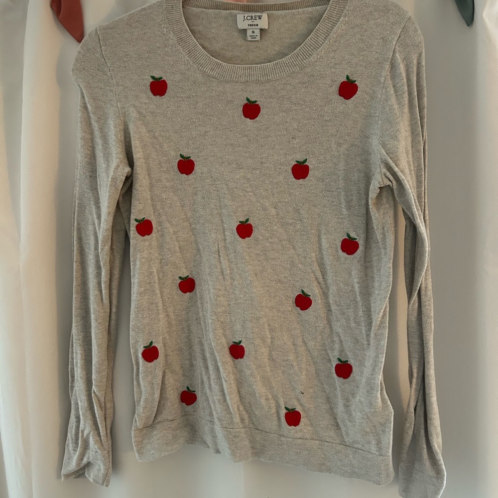 J. Crew Heather Gray Teddie Sweater